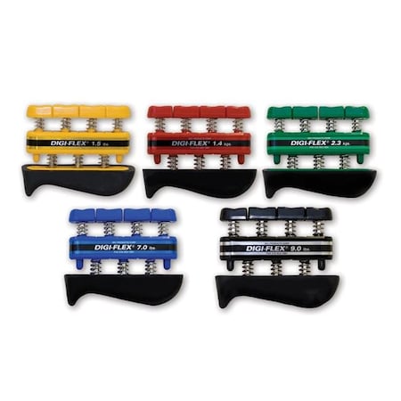 Fabrication Enterprises Fabrication Enterprises 10-0745 Cando Digi-Flex Hand Exerciser; Set Of 5 10-0745